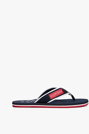 Tommy Hilfiger Patch Logo Webbing Flip-Flops