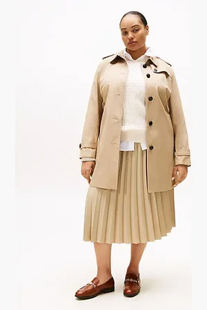 Tommy Hilfiger Curve Pleated Midi Skirt