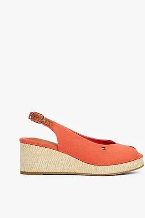 Tommy Hilfiger Canvas Slingback Wedge Espadrille Sandals