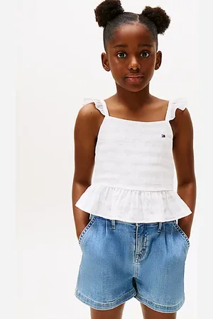 Tommy Hilfiger Textured Ruffle Top