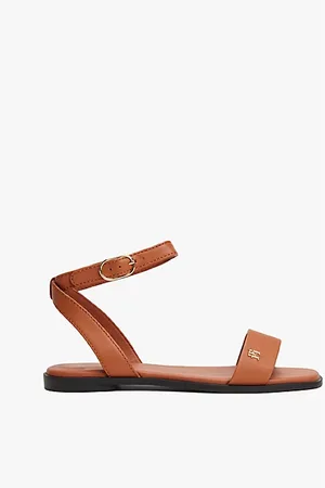 Tommy Hilfiger Leather TH Monogram Plaque Sandals