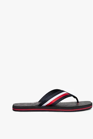 Tommy Hilfiger Logo Massage Footbed Flip-Flops