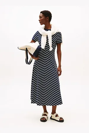 Tommy Hilfiger Fit And Flare Midi Dress