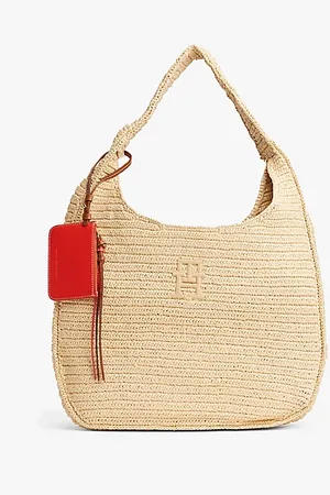 Tommy Hilfiger Raffia Hobo Bag