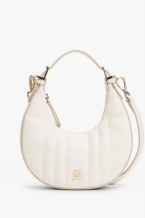 Tommy Hilfiger Quilted Crescent Crossbody Shoulder Bag