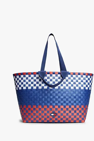 Tommy Hilfiger Woven Check Tote Bag