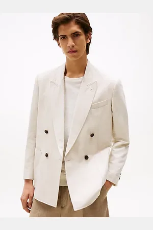 Tommy Hilfiger Linen Blend Double Breasted Blazer