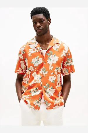 Tommy Hilfiger Lightweight Regular Fit Floral Short Sleeve Shirt