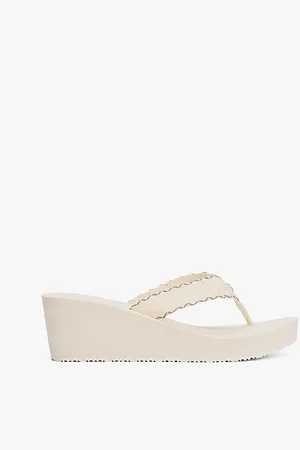 Tommy Hilfiger TH Monogram Wedge Flip-Flops