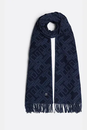 Tommy Hilfiger TH Monogram Pure Wool Scarf