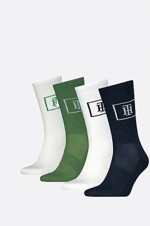 Tommy Hilfiger 4-Pack TH Monogram Socks