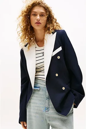 Tommy Hilfiger The Runway Collection Jersey Double Breasted Blazer