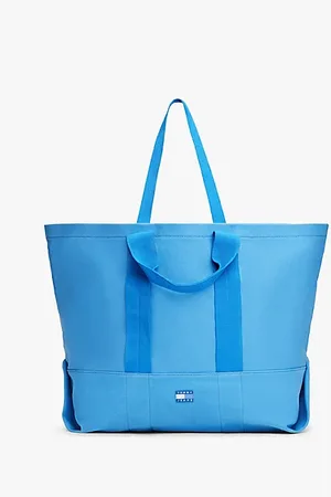 Tommy Hilfiger Tonal Logo Canvas Tote Bag