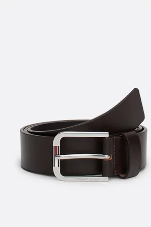 Tommy Hilfiger Leather Square Buckle Belt