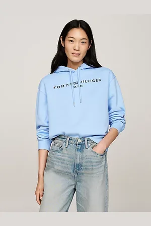 Tommy Hilfiger Logo Fleece Drawstring Hoody