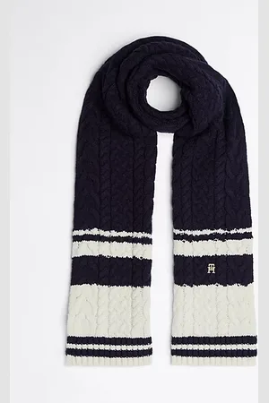 Tommy Hilfiger Cable Knit Wool Blend Scarf