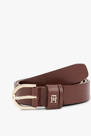 Tommy Hilfiger Essential TH Monogram Leather Belt