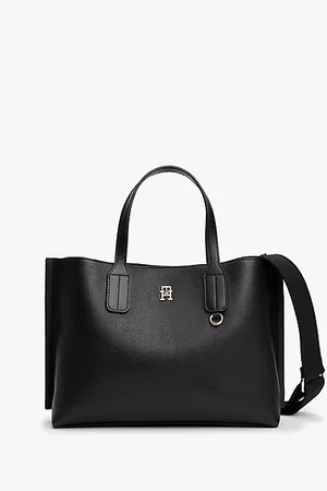 Tommy Hilfiger TH Monogram Plaque Tote Bag