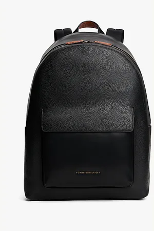 Tommy Hilfiger Casual Leather Metal Logo Backpack