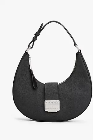 Tommy Hilfiger Logo Push Lock Hobo Bag