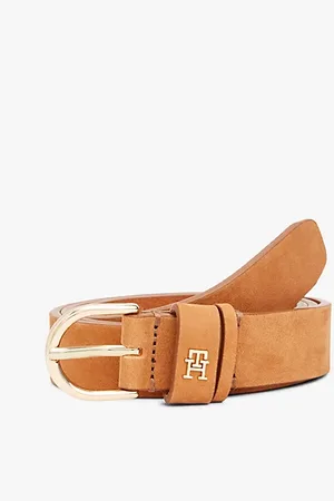 Tommy Hilfiger Essential TH Monogram Plaque Leather Belt