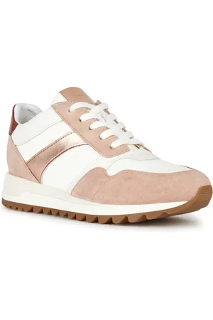 Geox D Tabelya Leather Bovine Suede- Textile Woven Polyester- Synthetic Nylon Women