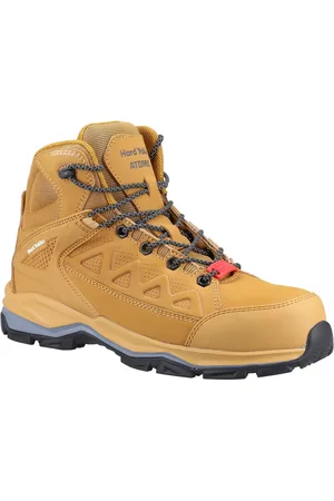 Hard Yakka Atomic Leather Wheat Safety Boots