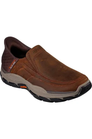 Skechers Mens Respected Elgin 204810-Cdb Dark Slip on Shoe