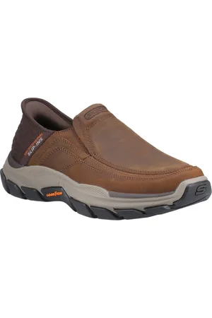 Skechers Mens Respected Elgin 204810Ww-Cdb Dark Slip on Shoe