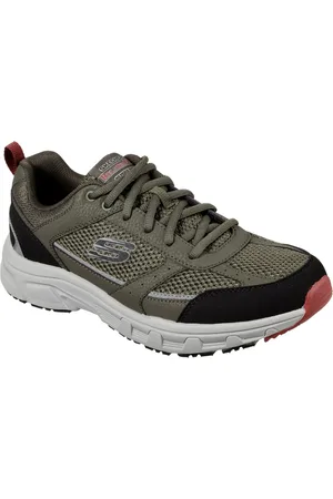 Skechers Mens Oak Canyon Verketta 51898-Olbk Olive/Black Lace Up Shoe