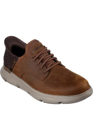 Skechers Mens Garza Gervin 205046W-Cdb Dark Wide Fit Lace Up Shoe