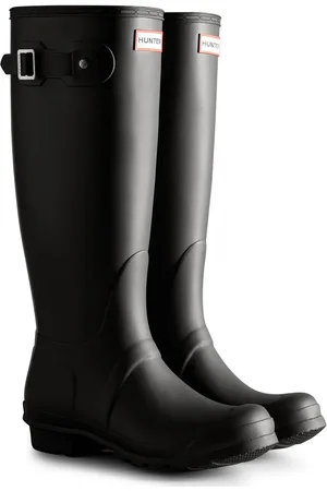 Hunter Womens Matt Wft2353Rma-Blk Original Tall Wellington Boots