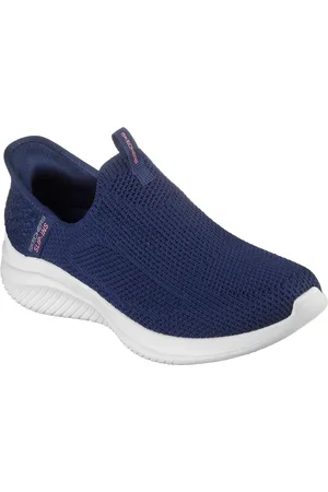 Skechers Womens Ultra Flex 3.0 Easy Win 150450-Nvy Slip on Shoe