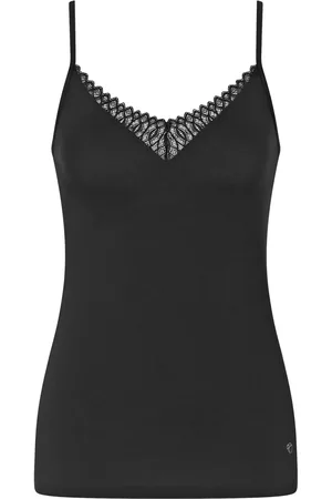Triumph Top with spaghetti straps - Black 0042 - Aura Spotlight - Homewear für Frauen