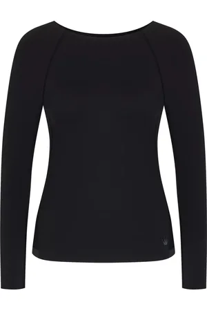 Triumph Long-sleeve top - Black 000M - Flex Smart - Homewear für Frauen