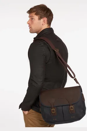 Barbour Wax Leather Tarras Bag - Os
