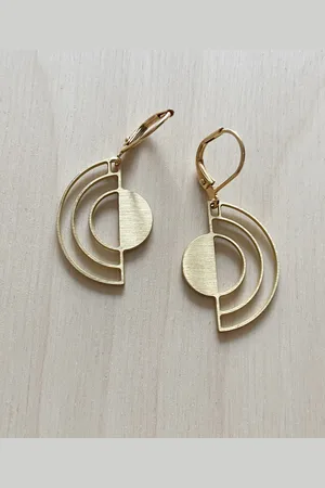 Dowse Sterling Eclipse Earrings - Steel