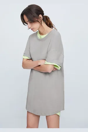 American Vintage Dress In Organic Cotton - Grey - Xs-s