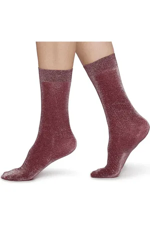 Swedish Stockings Ines Glitzersocken - Schwarz