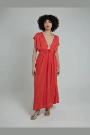 NOOKI DESIGN Lucia Maxi Dress - S / Orange