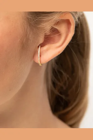 Ariane Jewels Pendientes Hepburn Oro - U