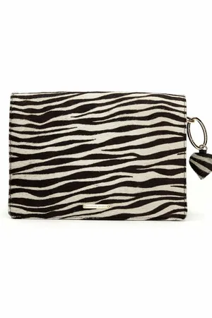 Fabienne Chapot Large And White Felice Hairy Bag