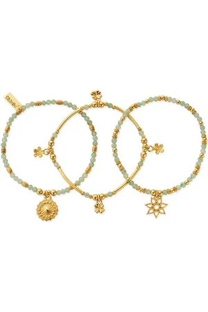 ChloBo Lucky Aventurine Bracelet Stack Of 3