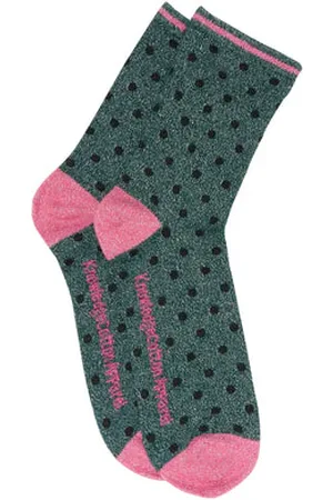 Knowledge Cotton Apparal Lurex Glitter Dots Socks - 35/38