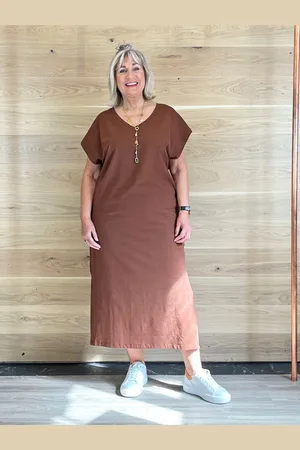 B YOUNG Bypandinna V Long Dress - Uk 8