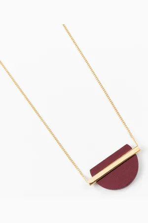 Jacqueline & Compote Gold Plated Onwa 2 Chain Necklace