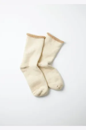 RoToTo Ivory/ Double Face Cozy Sleeping Socks - S