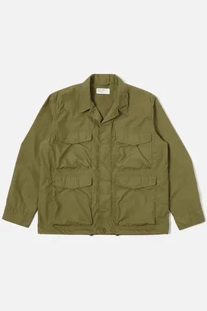 Universal Works Veste Parachute Field Recycled Poly Tech - S / Vert
