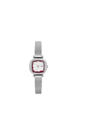 Komono Silver Moneypenny Wave Royale Watch