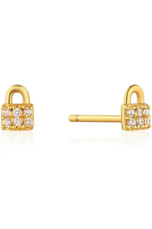 ANIA HAIE Padlock Sparkle Stud Earrings